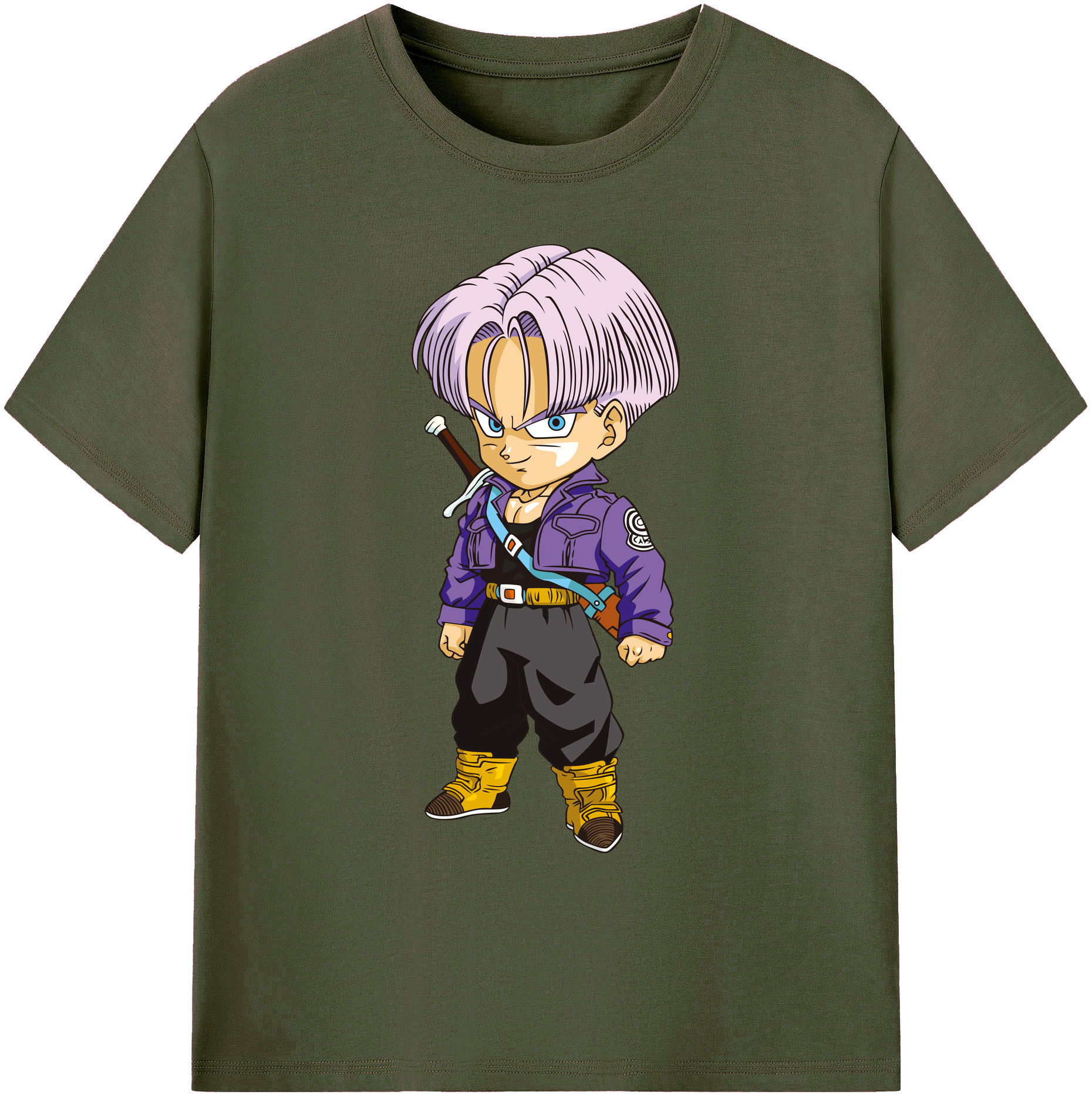 （画像用） ドラゴンボール トランクス（Torankusu）DRAGON BALL Trunks 綿100％ メンズ半袖Tシャツ｜肌触りやわらか＆通気性